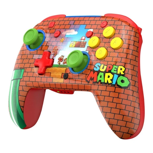 Control Inalámbrico PDP Rematch Mario Bricks para Nintendo Switch - TBC-8301-65 - Marrón