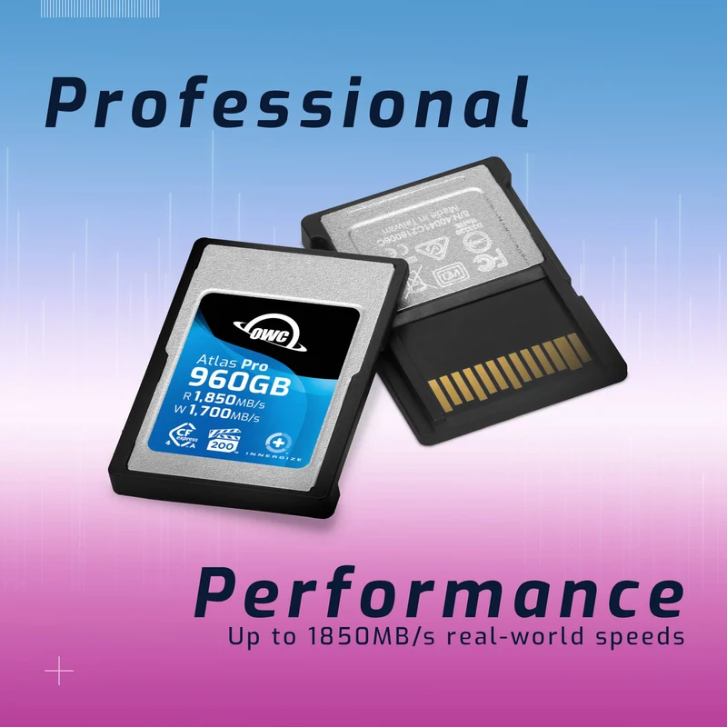 Tarjeta CFexpress Type A OWC 960GB Atlas Pro CFexpress 4.0 Type A