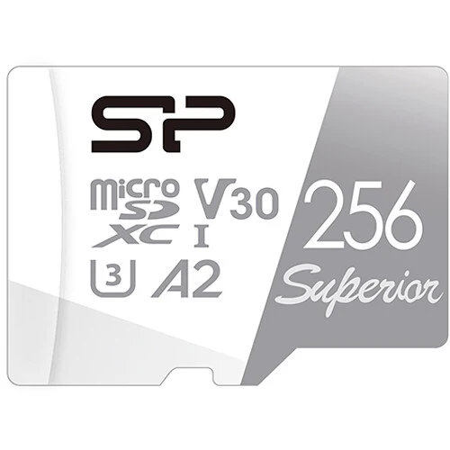 Tarjeta Silicon Power 256GB Superior UHS-I microSDXC con SD Adapter