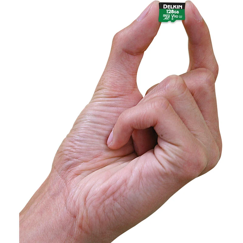 Tarjeta Delkin Devices 128GB POWER UHS-II microSDXC con SD Adapter
