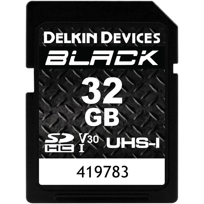 Tarjeta Delkin Devices 32GB BLACK UHS-I SDHC