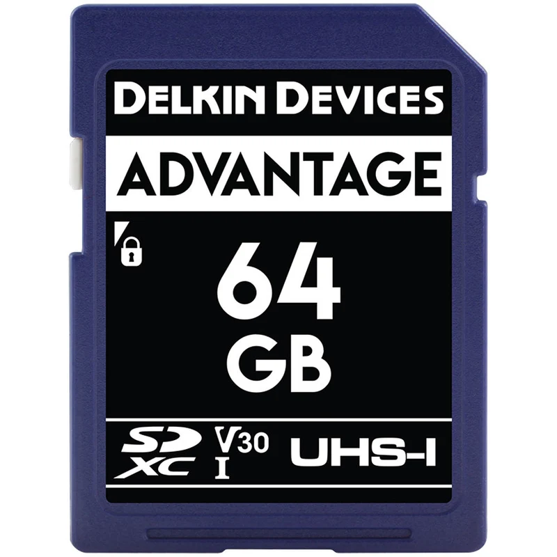 Tarjeta Delkin Devices 64GB Advantage UHS-I SDXC