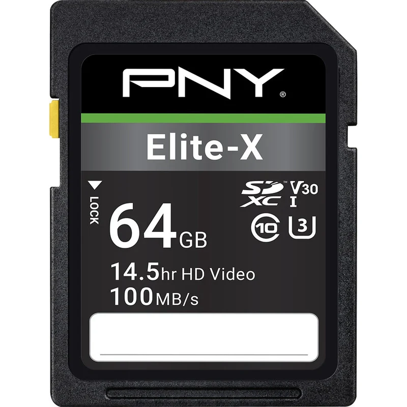 Tarjeta PNY 64GB Elite-X UHS-I SDXC
