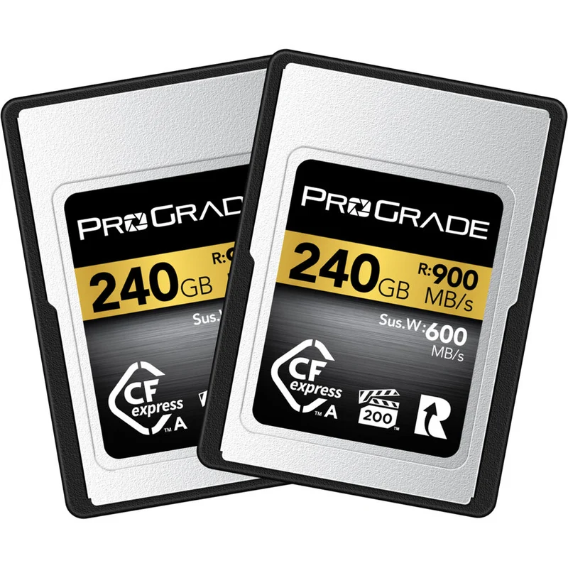 Tarjeta CFexpress Type A ProGrade Digital 240GB CFexpress 2.0 Type A Gold (2-Pack)