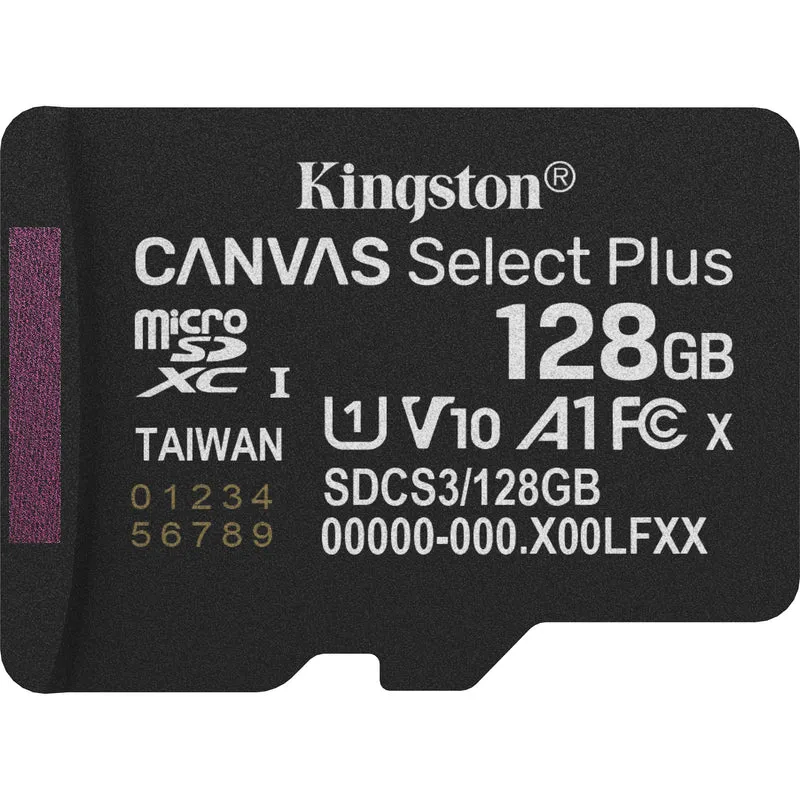 Tarjeta Kingston 128GB Canvas Select Plus UHS-I microSDXC