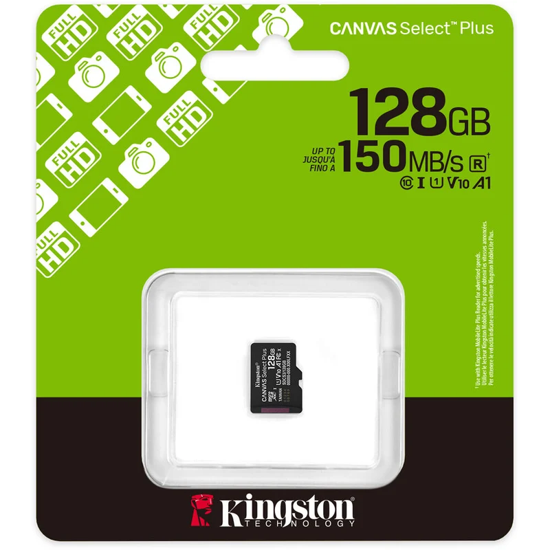 Tarjeta Kingston 128GB Canvas Select Plus UHS-I microSDXC