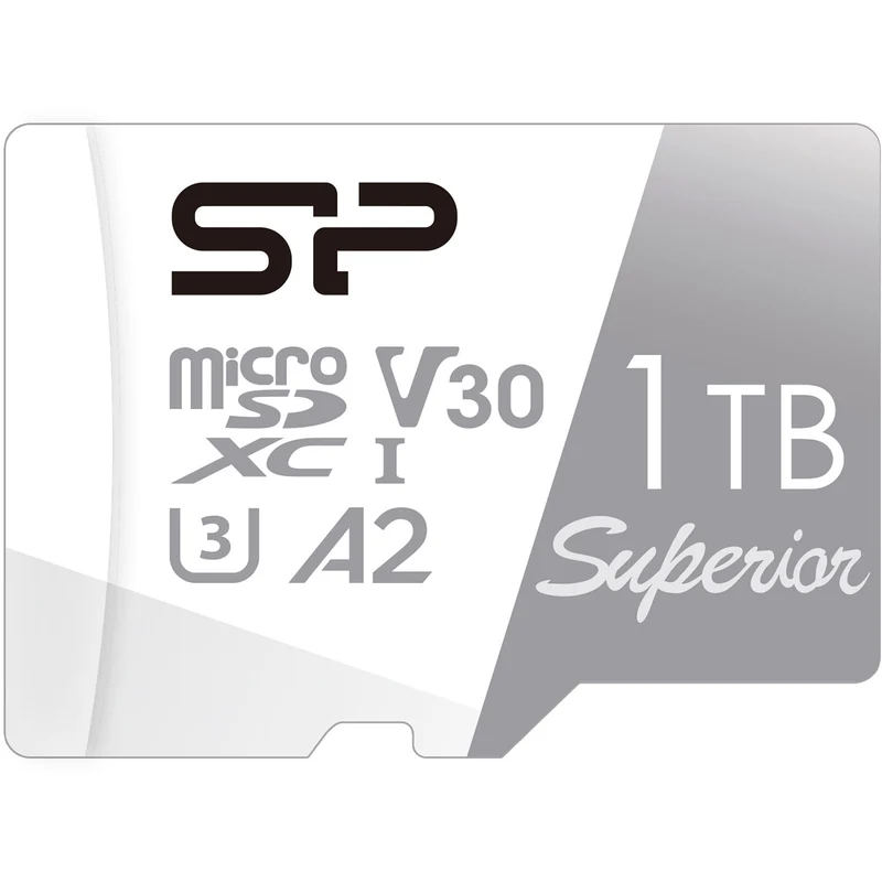 Tarjeta Silicon Power 1TB Superior UHS-I microSDXC con SD Adapter