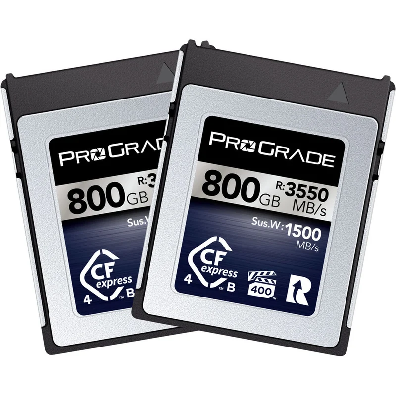 Tarjeta CFexpress Type B ProGrade Digital 800GB CFexpress 4.0 Type B Iridium (2-Pack)