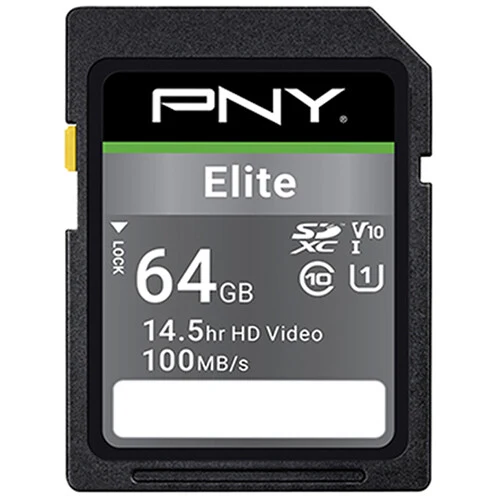 Tarjeta PNY 64GB Elite UHS-I SDXC (3-Pack)