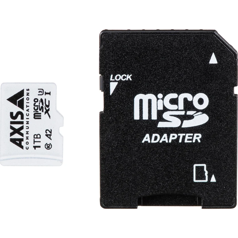 Tarjeta Axis Communications 1TB Surveillance UHS-I microSDXC con SD Adapter