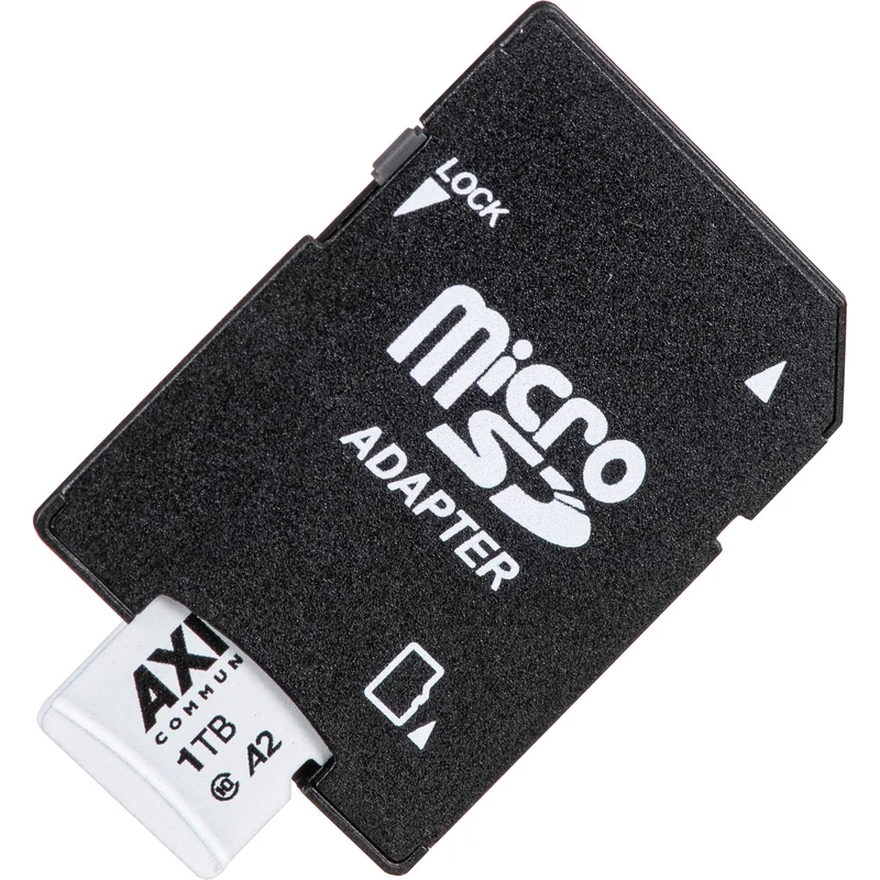 Tarjeta Axis Communications 1TB Surveillance UHS-I microSDXC con SD Adapter
