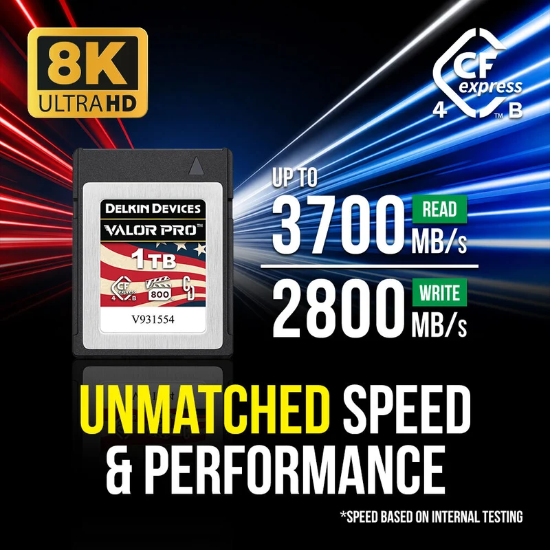 Tarjeta CFexpress Type B Delkin Devices 1TB Valor PRO CFexpress 4.0 Type B