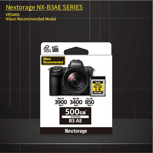 Tarjeta CFexpress Type B Nextorage 500GB NX-B3AE CFexpress 4.0 Type B