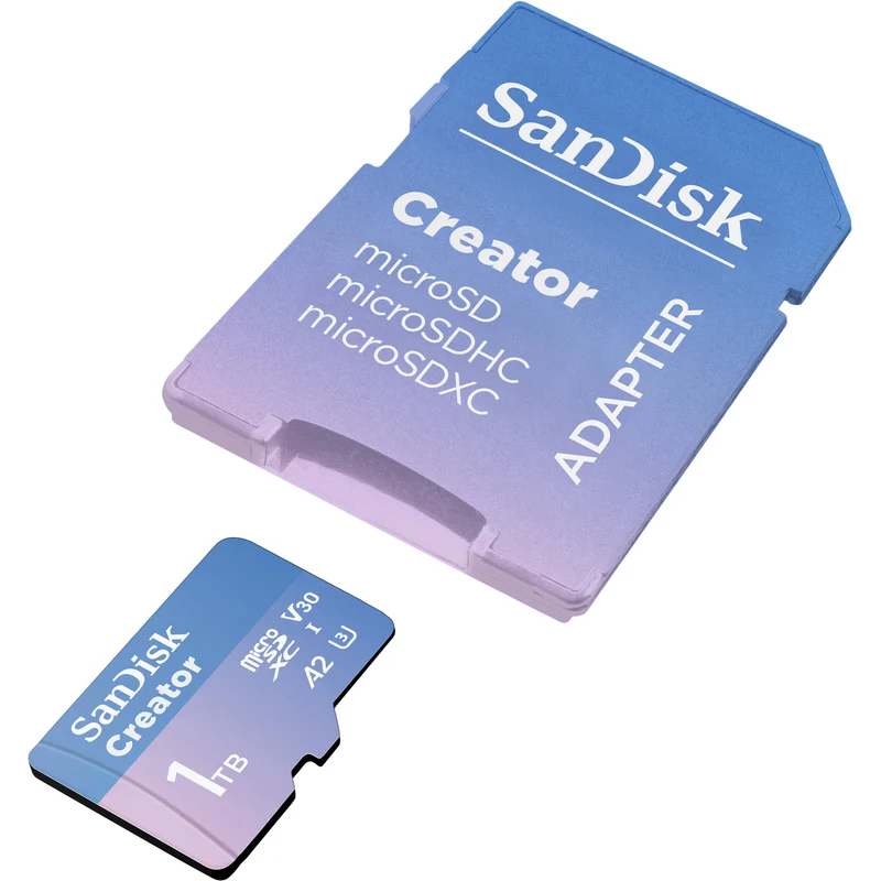 Tarjeta SanDisk 1TB Creator Serie UHS-I microSDXC con SD Adapter