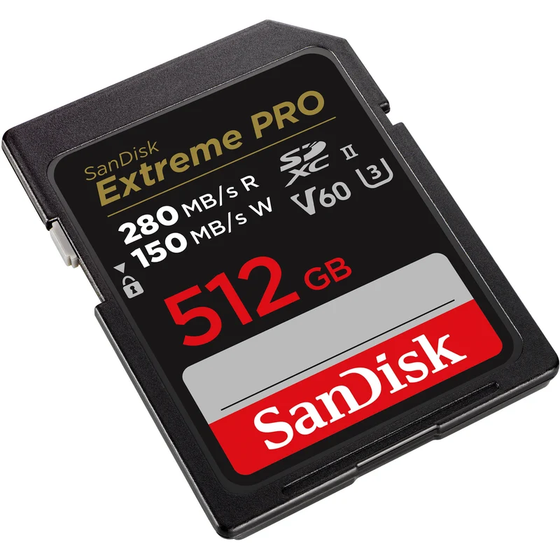 Tarjeta SanDisk 512GB Extreme PRO UHS-II SDXC (280 MB/s)
