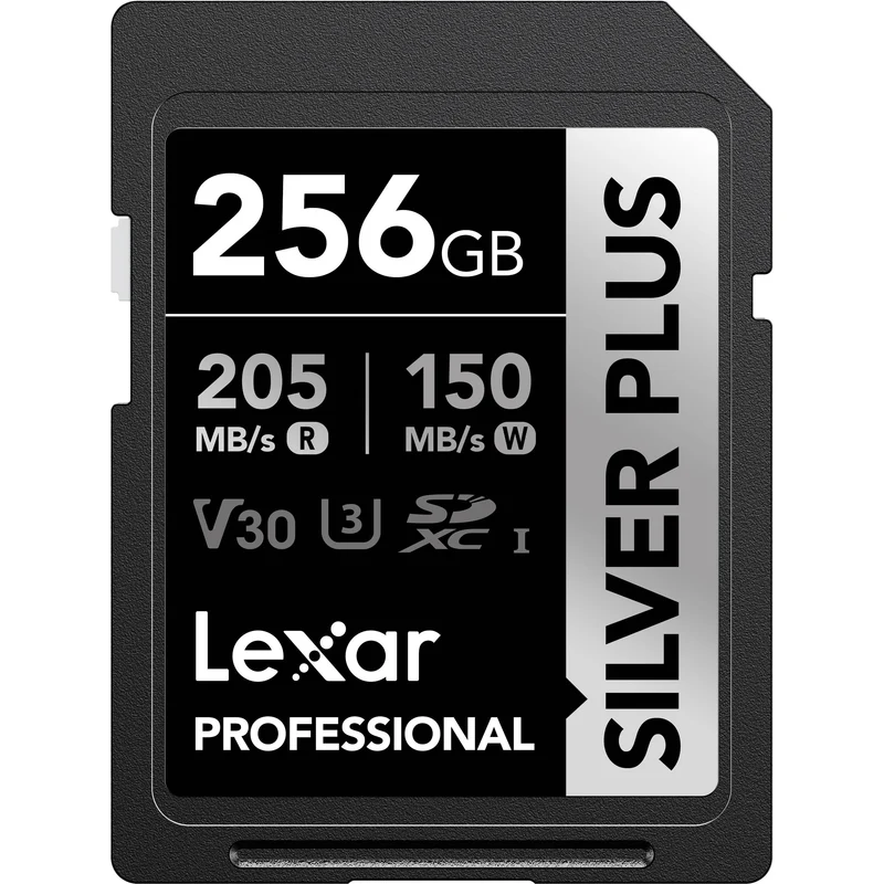 Tarjeta Lexar 256GB Professional SILVER PLUS UHS-I SDXC