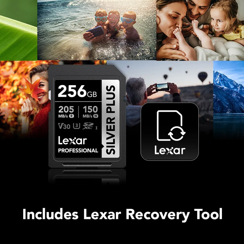 Tarjeta Lexar 256GB Professional SILVER PLUS UHS-I SDXC