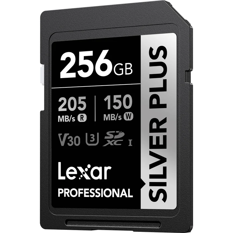 Tarjeta Lexar 256GB Professional SILVER PLUS UHS-I SDXC