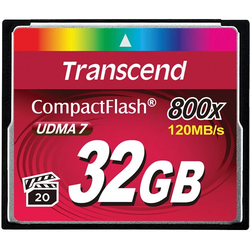 Tarjeta de memoria Transcend 32GB 800x CompactFlash UDMA