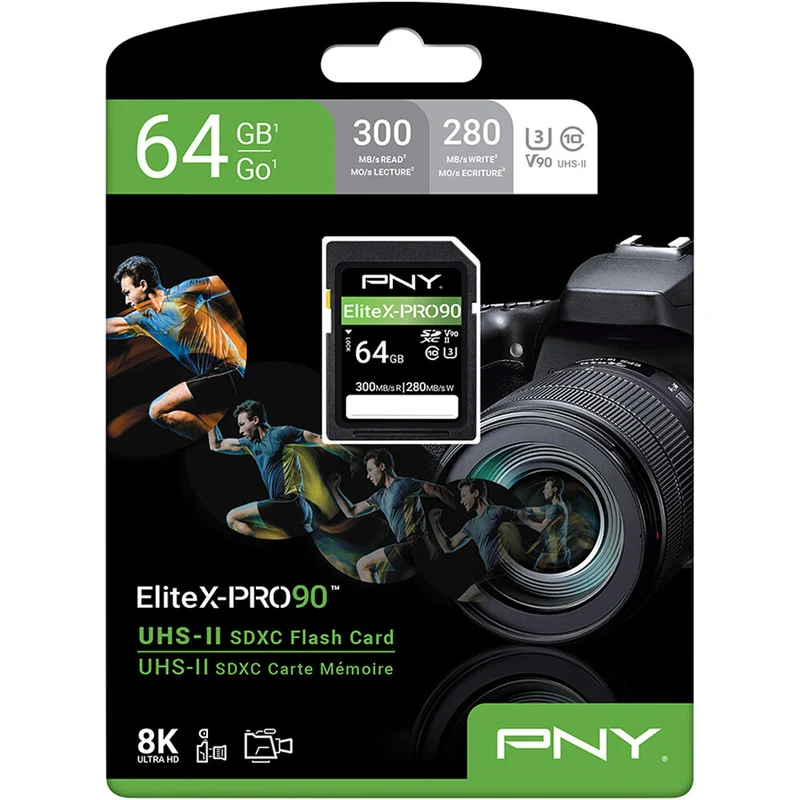 Tarjeta PNY 64GB EliteX-PRO 90 UHS-II SDXC