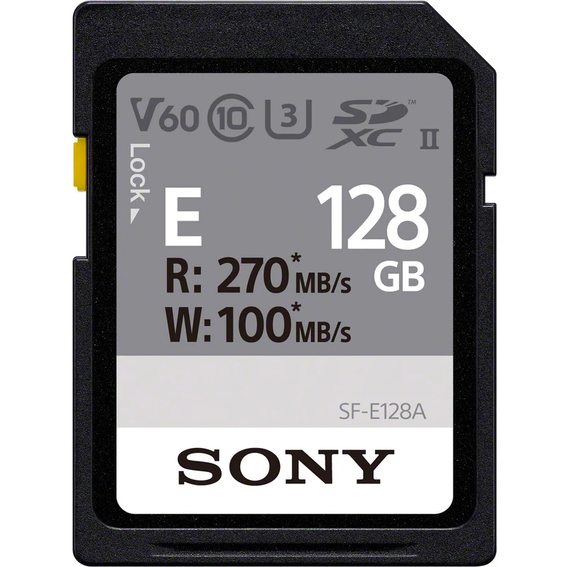 Tarjeta Sony 128GB SF-E Serie UHS-II SDXC