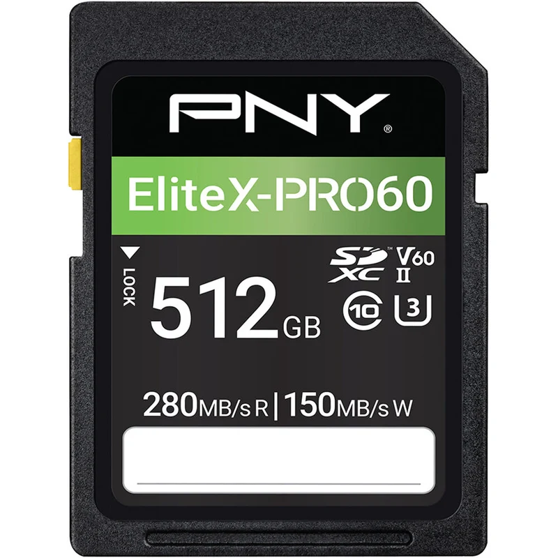 Tarjeta PNY 512GB EliteX-PRO60 UHS-II SDXC