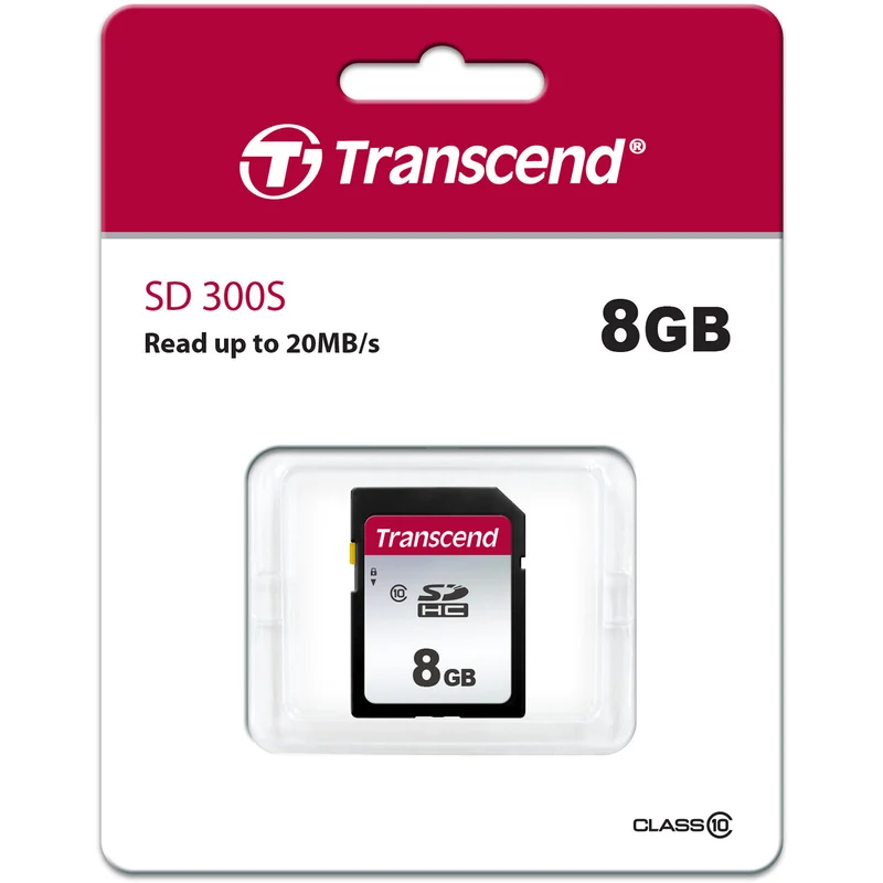 Tarjeta Transcend 8GB 300S UHS-I SDHC