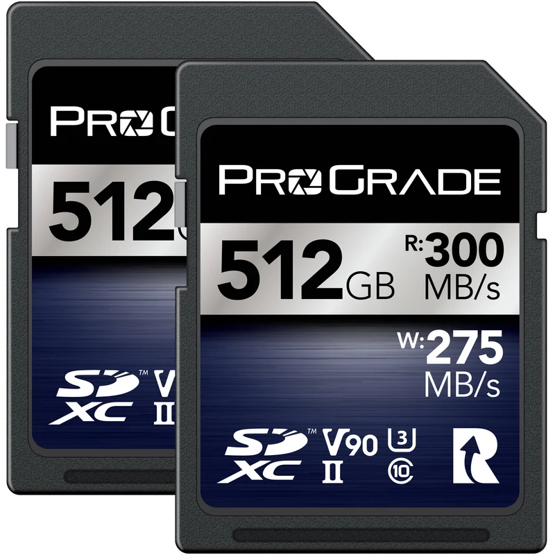 Tarjeta ProGrade Digital 512GB UHS-II SDXC Iridium (2-Pack)