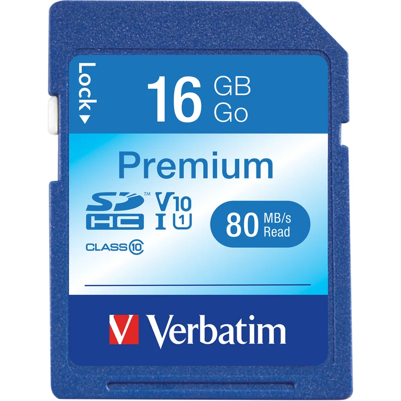 Tarjeta Verbatim 16GB Premium UHS-I SDHC