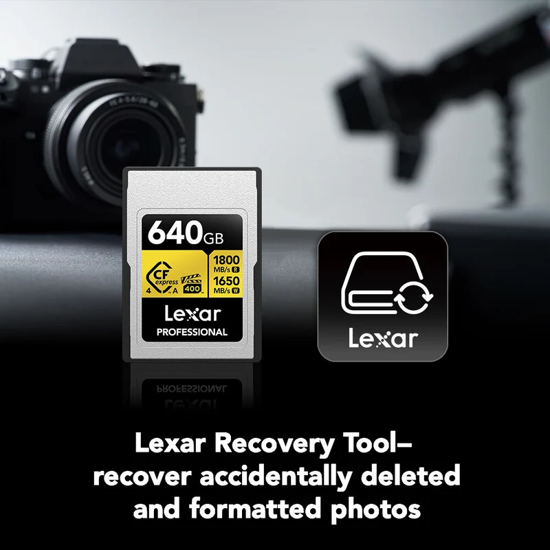 Tarjeta CFexpress Type A Lexar 640GB Professional GOLD CFexpress 4.0 Type A