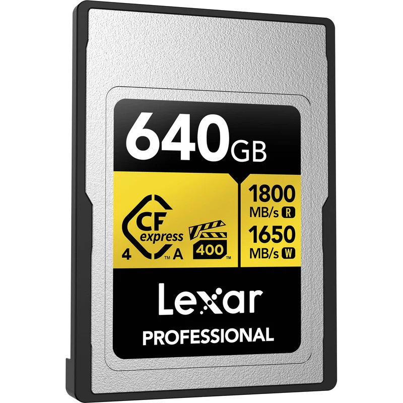Tarjeta CFexpress Type A Lexar 640GB Professional GOLD CFexpress 4.0 Type A