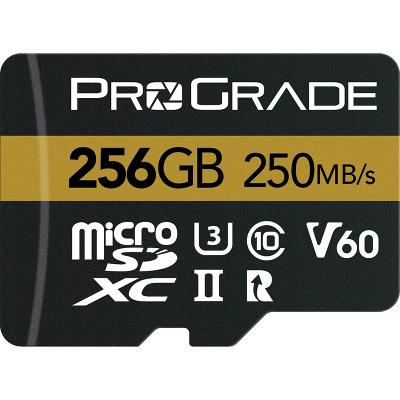 Tarjeta ProGrade Digital 256GB UHS-II microSDXC con SD Adapter