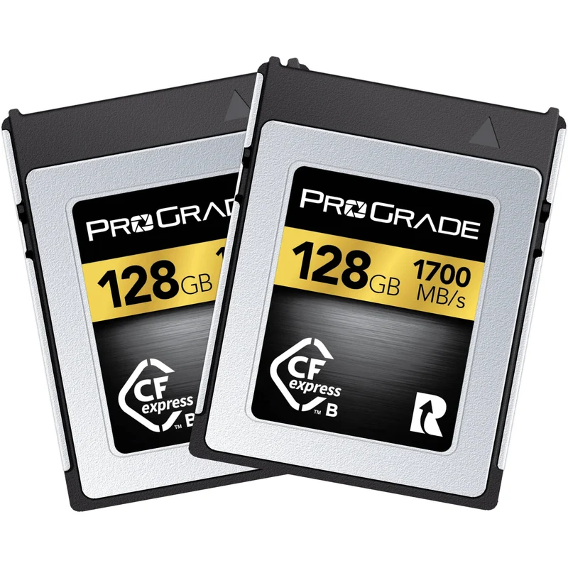 Tarjeta CFexpress Type B ProGrade Digital 128GB CFexpress 2.0 Type B Gold (2-Pack)