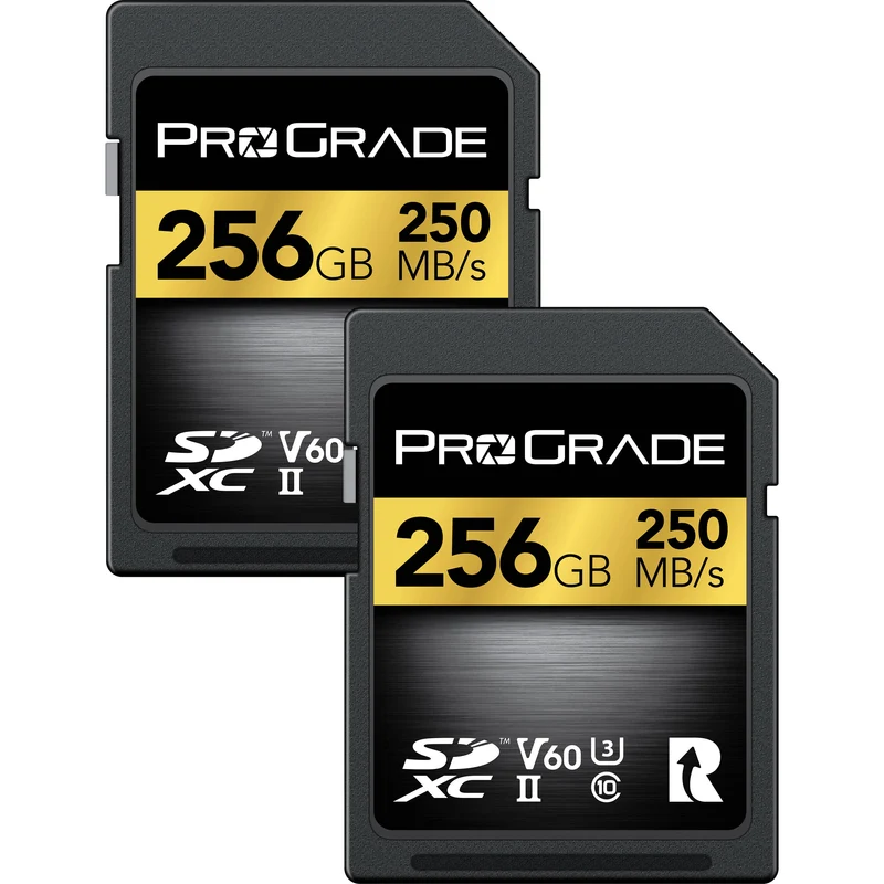 Tarjeta ProGrade Digital 256GB Gold UHS-II SDXC (2-Pack)