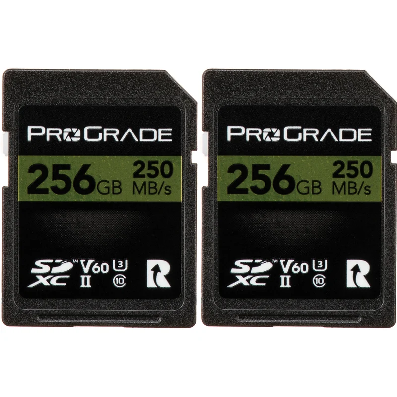 Tarjeta ProGrade Digital 256GB Gold UHS-II SDXC (2-Pack)