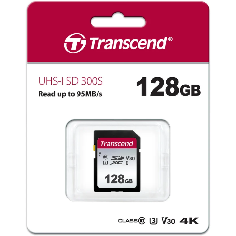 Tarjeta Transcend 128GB 300S UHS-I SDXC