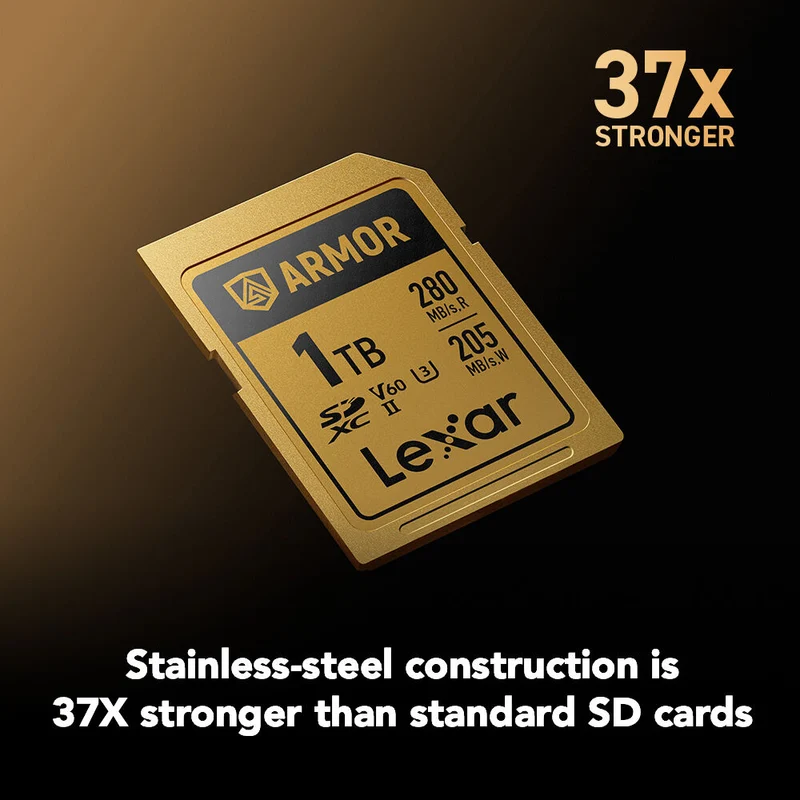 Tarjeta Lexar 1TB ARMOR GOLD UHS-II SDXC
