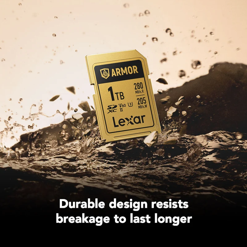 Tarjeta Lexar 1TB ARMOR GOLD UHS-II SDXC