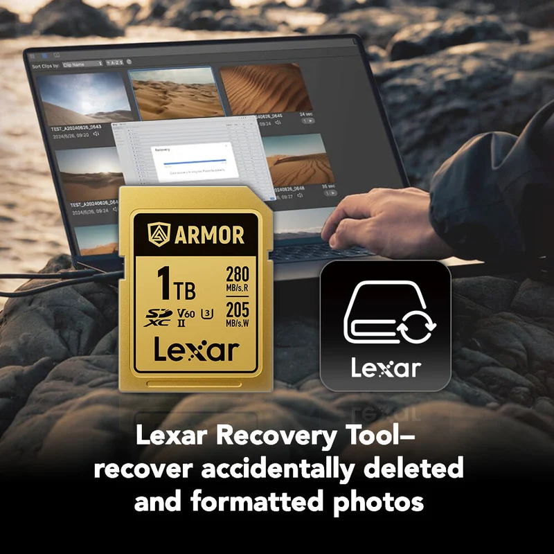 Tarjeta Lexar 1TB ARMOR GOLD UHS-II SDXC