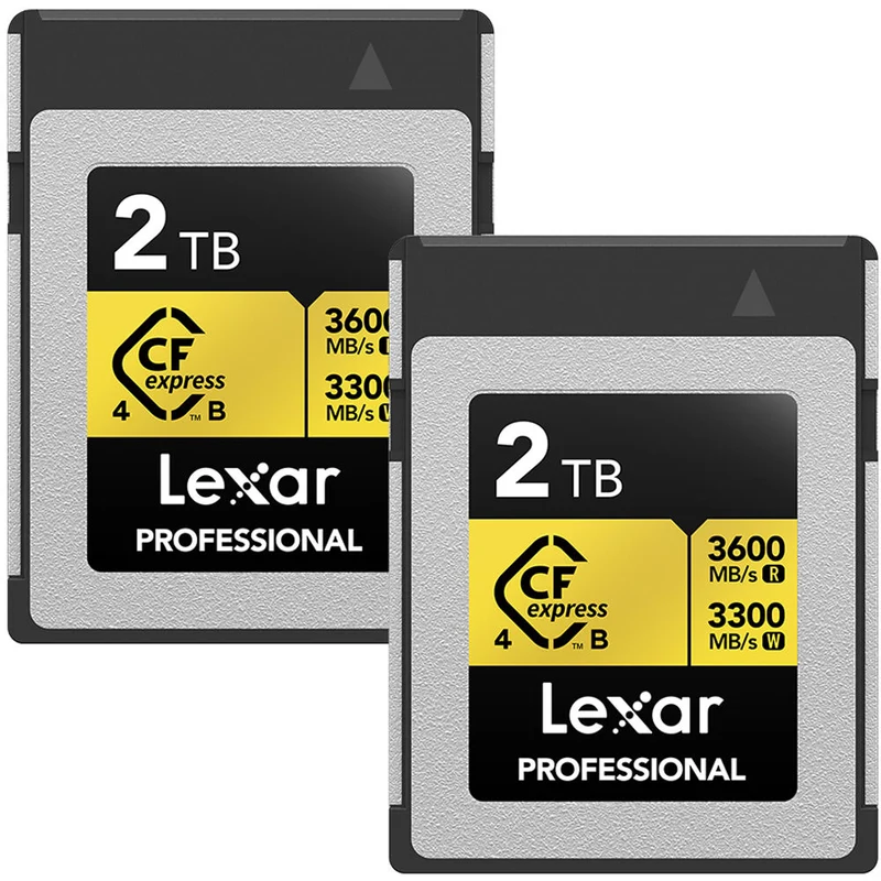 Tarjeta CFexpress Type B Lexar 2TB Professional GOLD CFexpress 4.0 Type B (2-Pack)