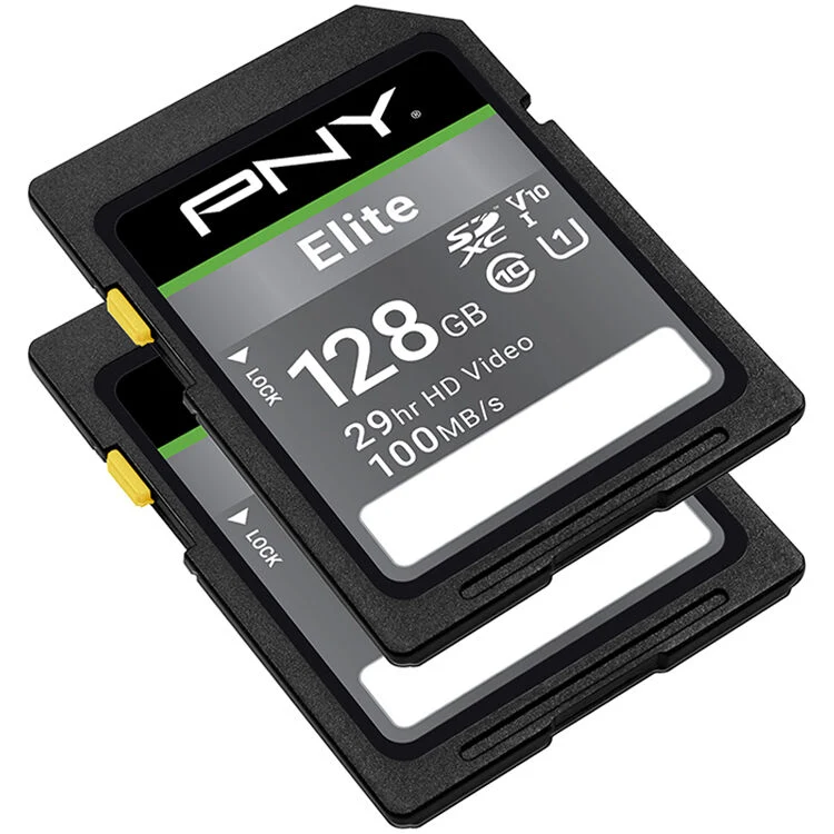 Tarjeta PNY 128GB Elite UHS-I SDXC (2-Pack)