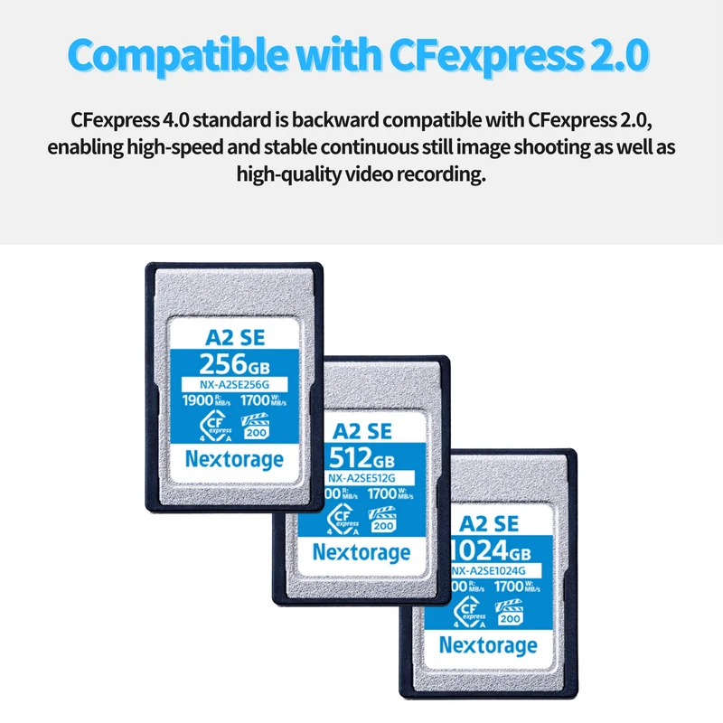 Tarjeta CFexpress Type A Nextorage 256GB NX-A2SE CFexpress 4.0 Type A