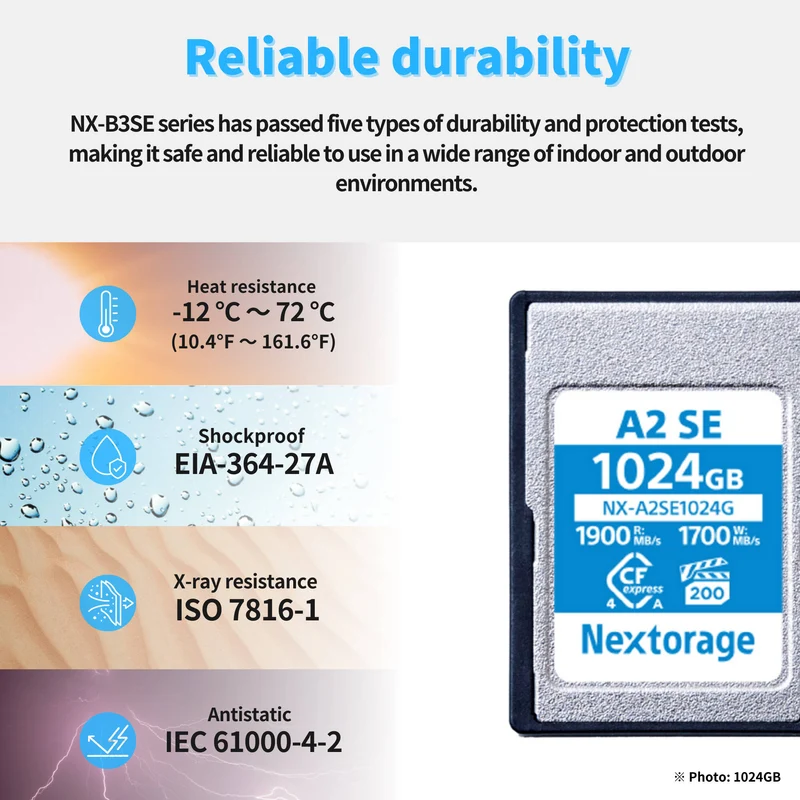 Tarjeta CFexpress Type A Nextorage 256GB NX-A2SE CFexpress 4.0 Type A