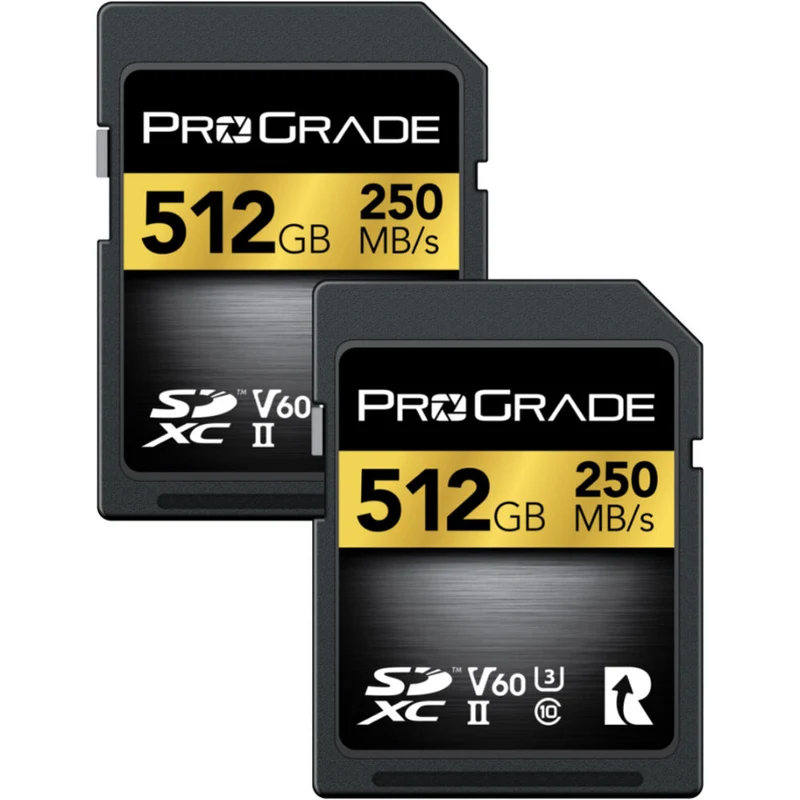 Tarjeta ProGrade Digital 512GB Gold UHS-II SDXC (2-Pack)