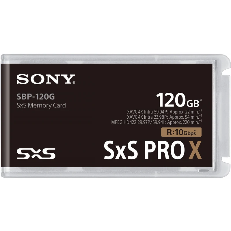 Tarjeta de memoria Sony 120GB SxS PRO X