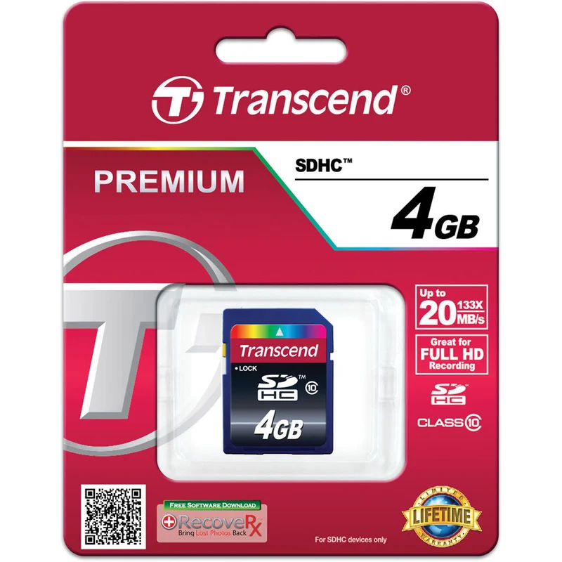 Tarjeta Transcend 4GB SDHC Class 10