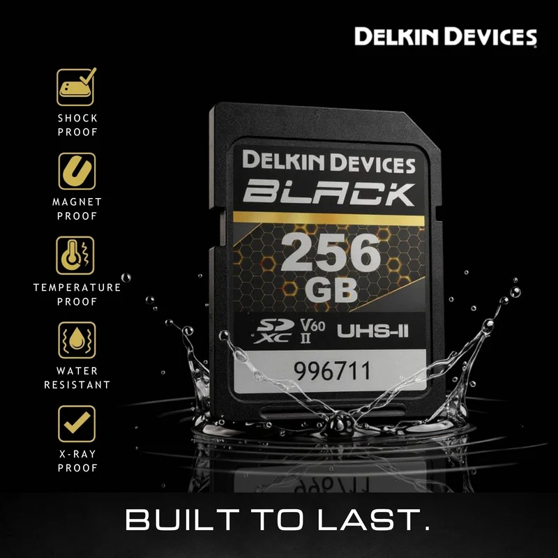 Tarjeta Delkin Devices 256GB BLACK UHS-II SDXC