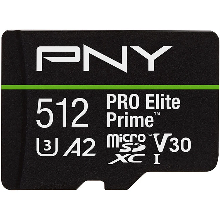 Tarjeta PNY 512GB PRO Elite Prime microSDXC con SD Adapter