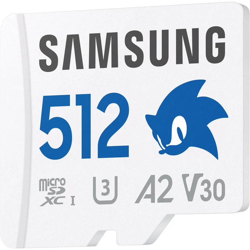 Tarjeta Samsung 512GB PRO Plus Sonic the Hedgehog UHS-I microSDXC con SD Adapter