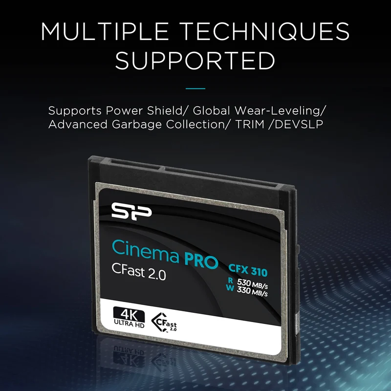 Tarjeta Silicon Power 128GB Cinema PRO CFX 310 cFAST 2.0